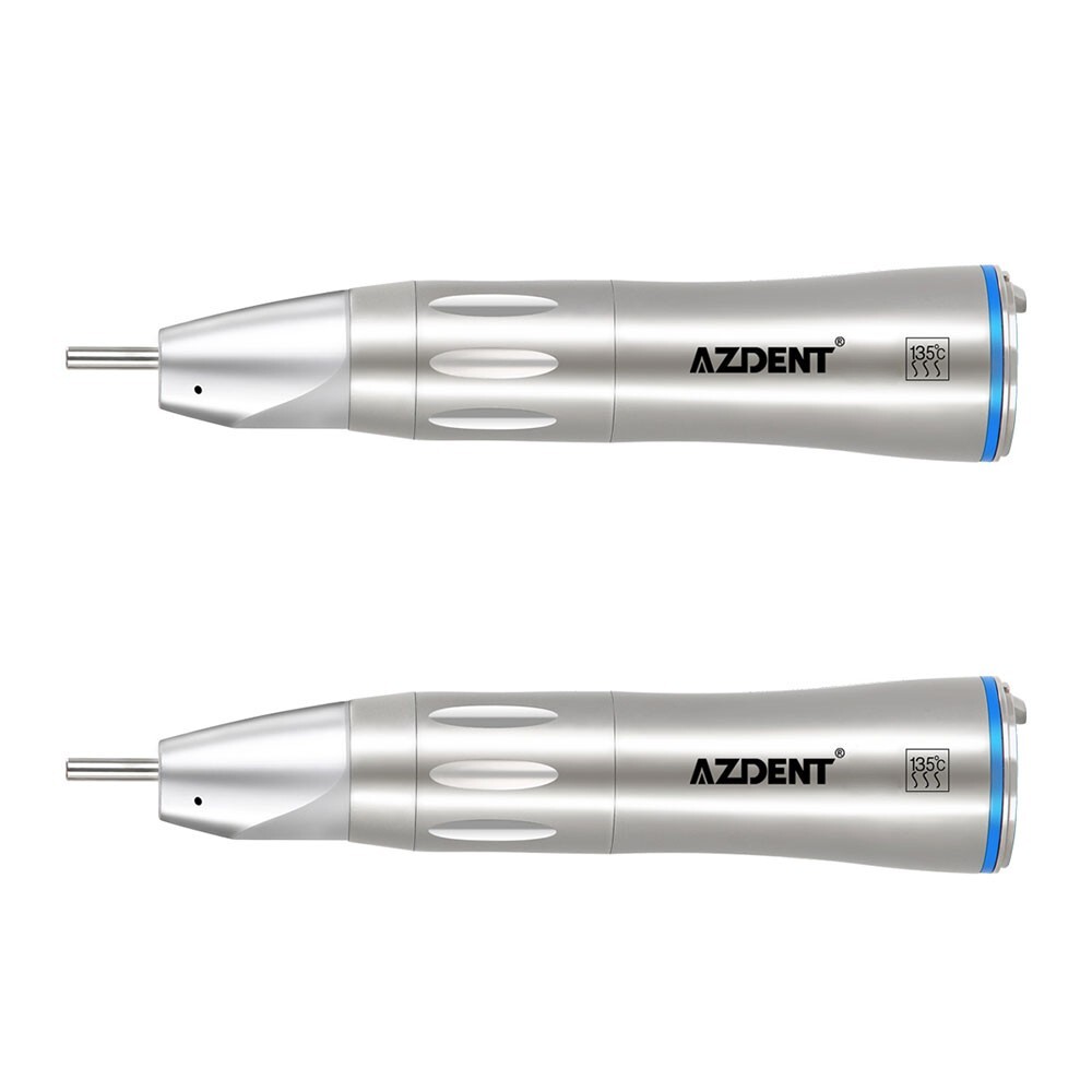 AZDENT Dental Surgical 1:1 Fiber Optic LED Straight Handpiece Inner Channel