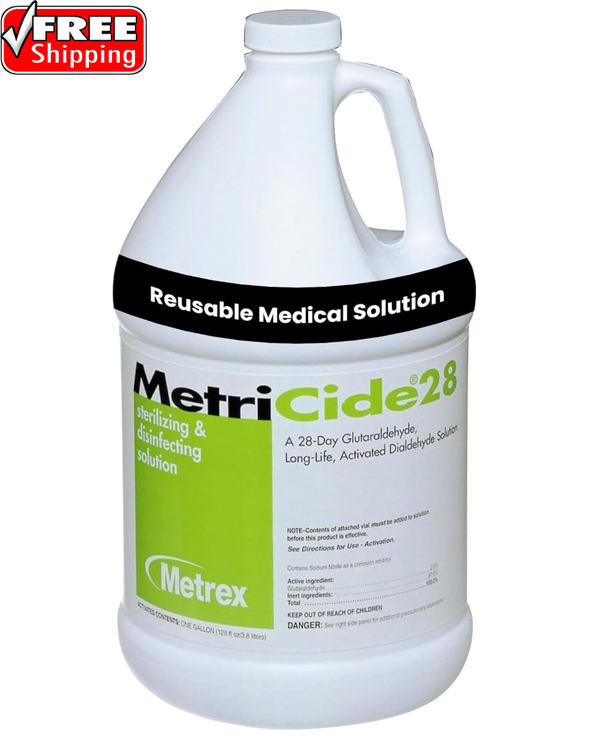 Metricide 28 High-Level Sterilizing & Disinfecting Solution – 2.5% Glutaraldehyd
