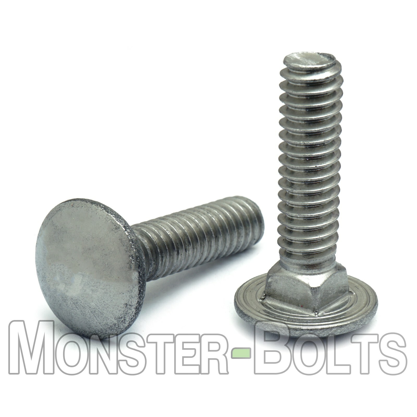 1/4-20 Stainless Steel Carriage Bolts, Square Neck, A2 / 18-8, aka Shaker Screen