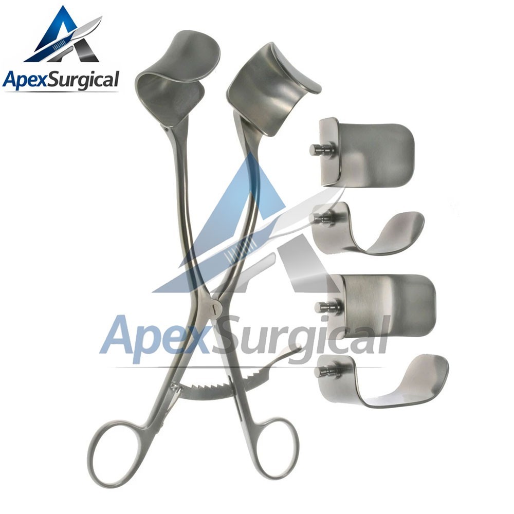 Kolbel Retractor Complete Set With 6 Blades,German Surgical Orthopedic Retractor