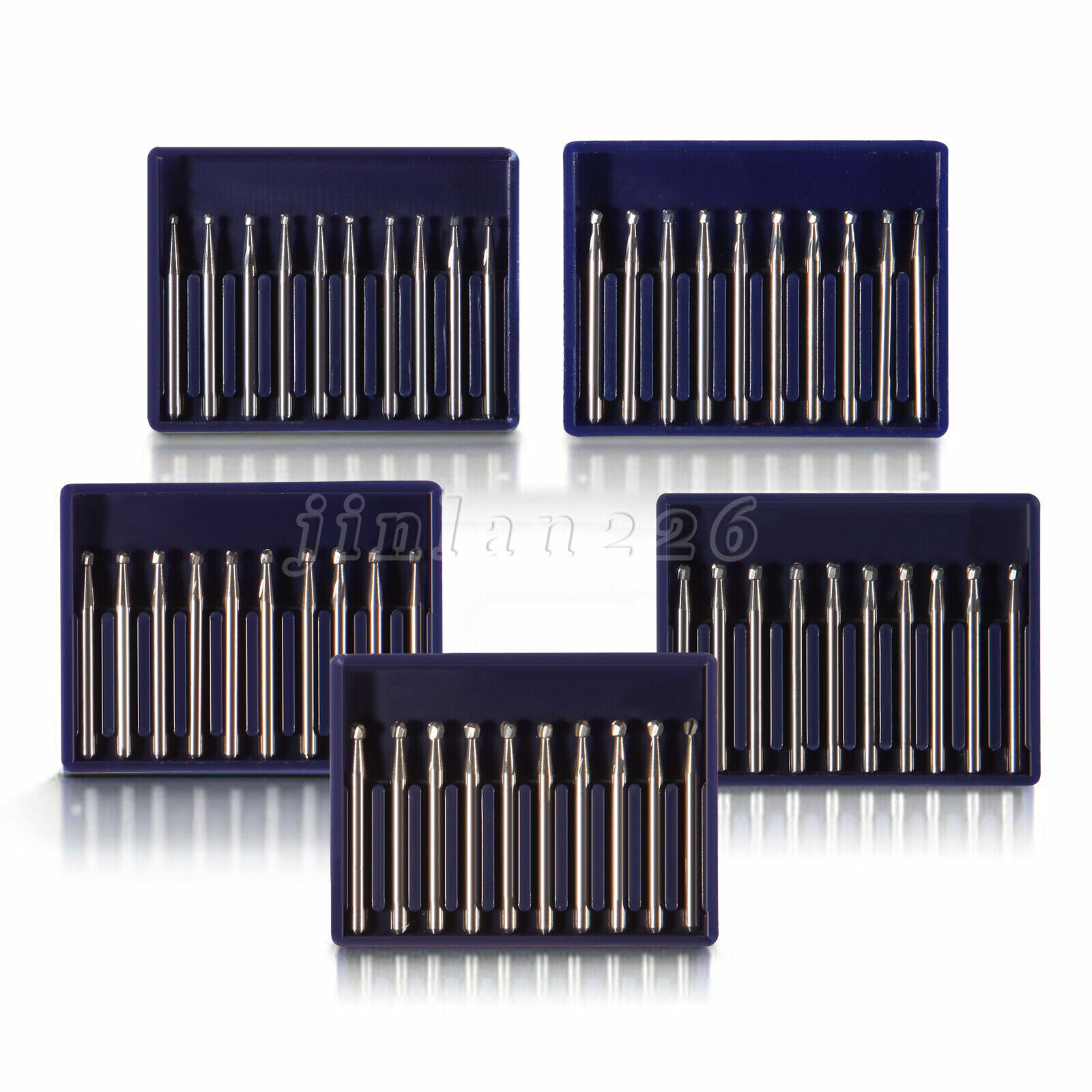 Dental Carbide Burs FG #1-5 557 Round for High Speed Handpiece 10 per package