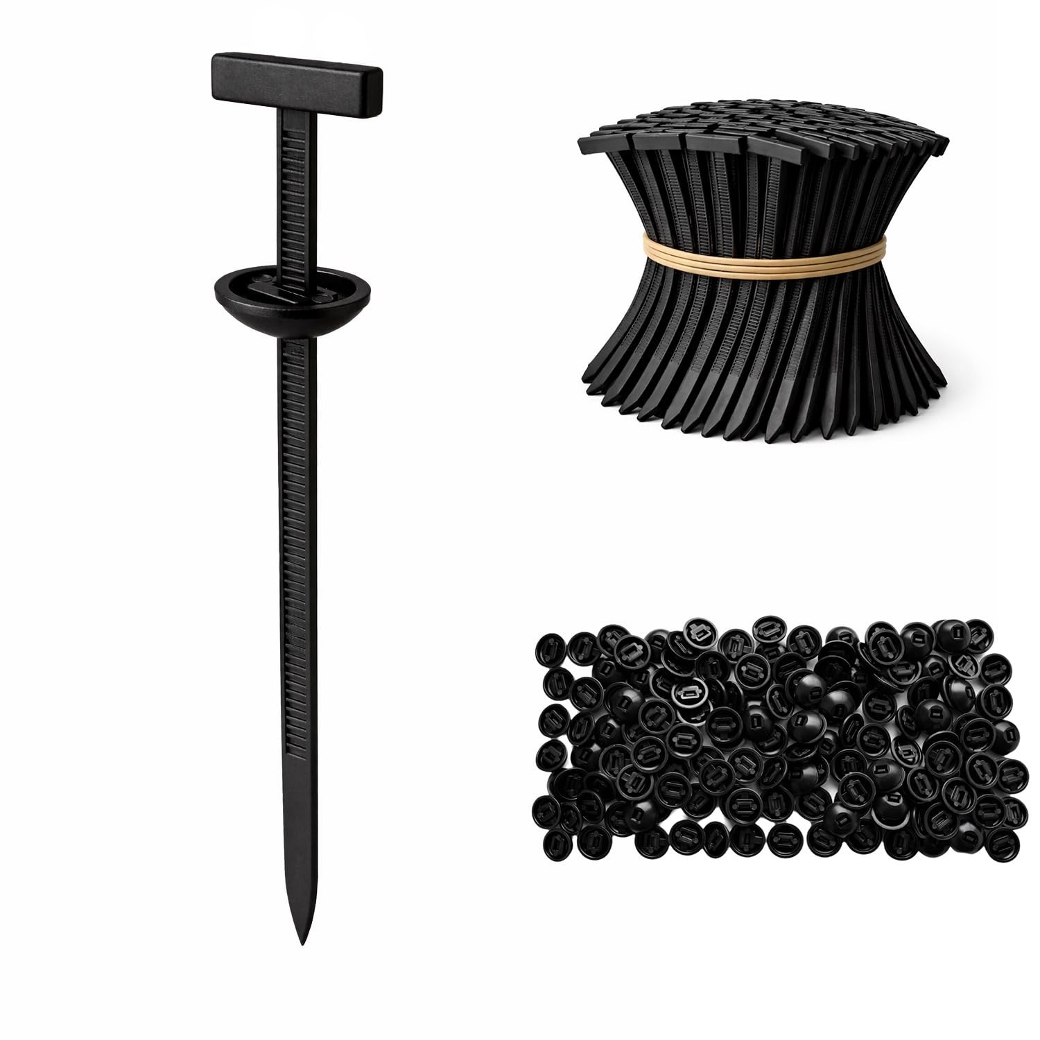 150-Pack Nylon Universal Cable Tie Buckle for Secure Automotive Fixing
