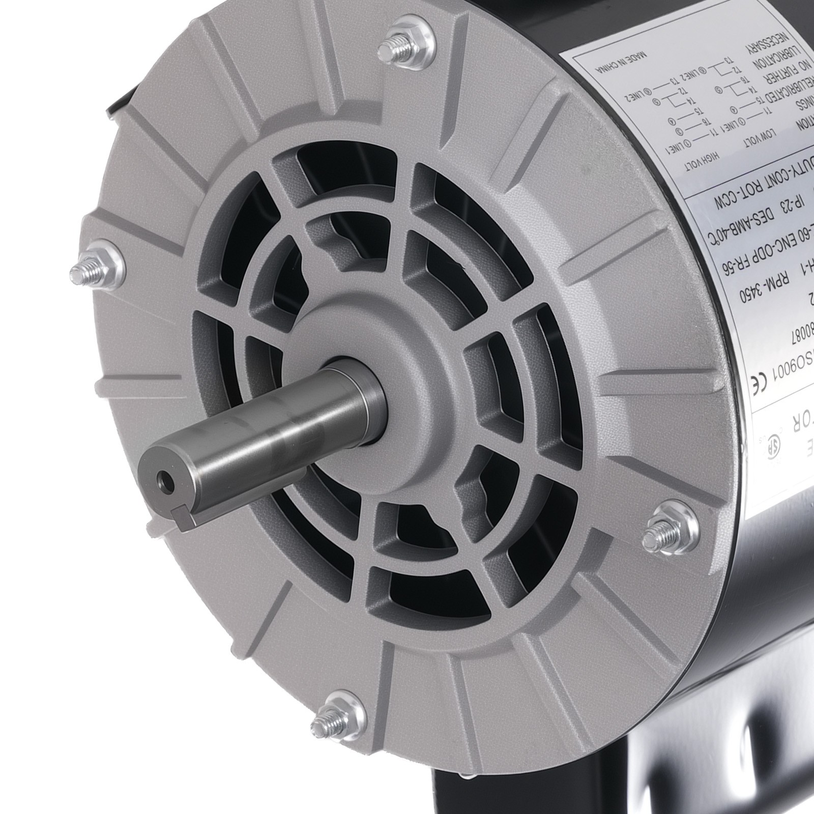 1/2HP Electric Motor, AC Motor, 3450RPM Farm Duty Single Phase Motor 56 Frame