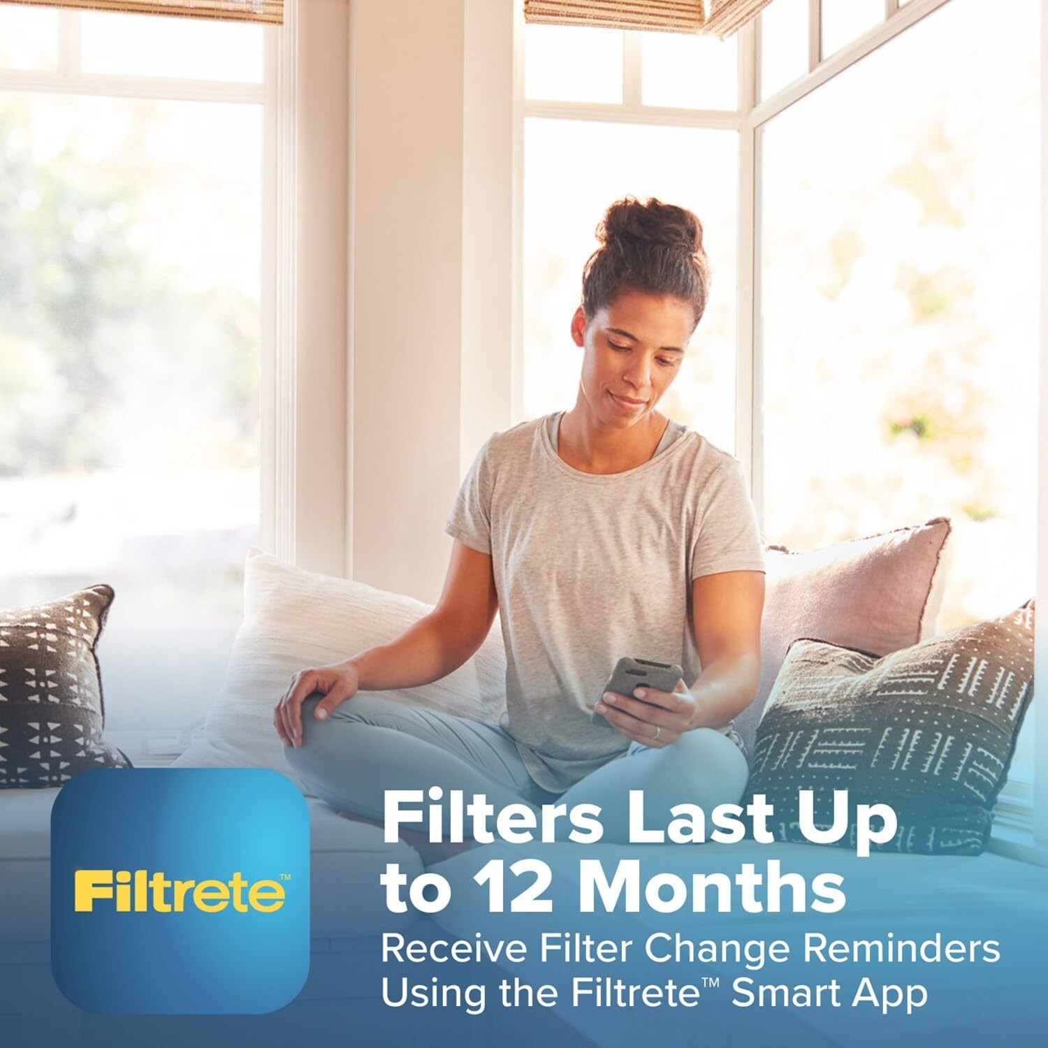 Filtrete 16x25x4 Refillable Air Filter Starter Kit, MPR 1550, 16x25x4, White