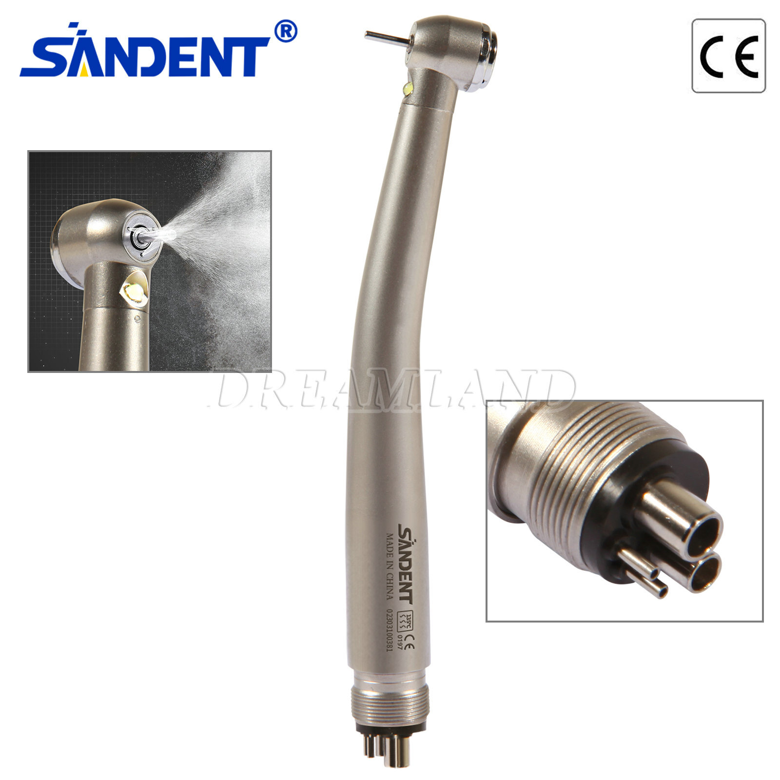Turbina LED 2/4 orificios con pieza mano de alta velocidad dental NSK Style