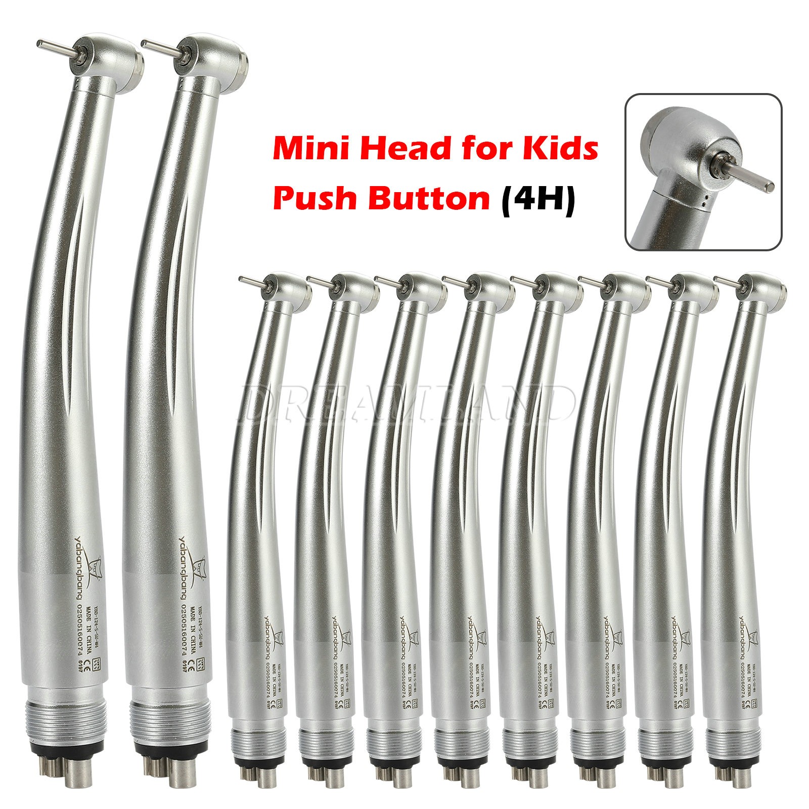 Dental High Speed Handpiece Pedo Pediatric Mini Small Head 4 Holes NSK Style