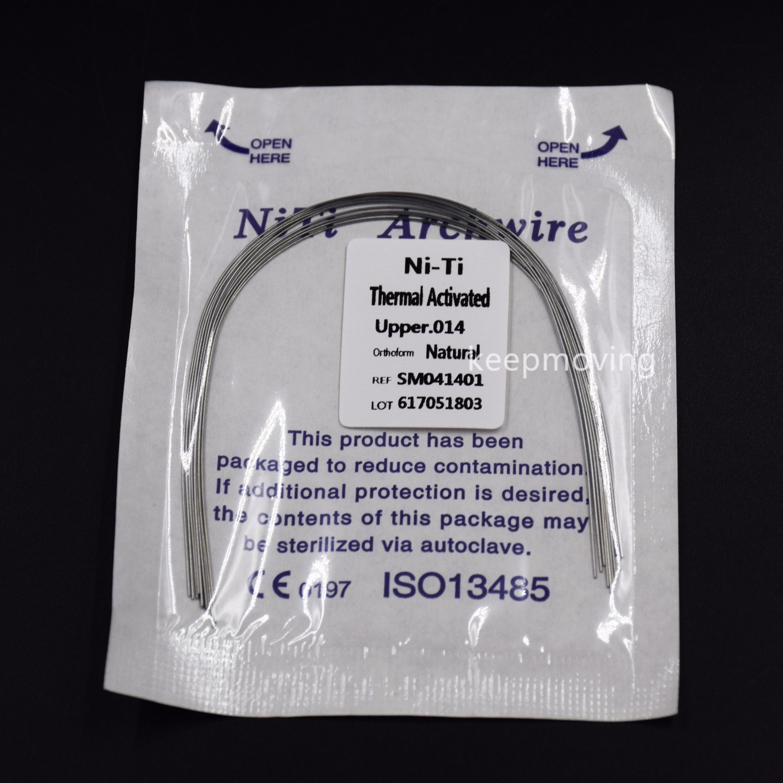 10 Pcs Dental Ortho Niti Thermal Activated Round Natural Arch Wire Form All U/L