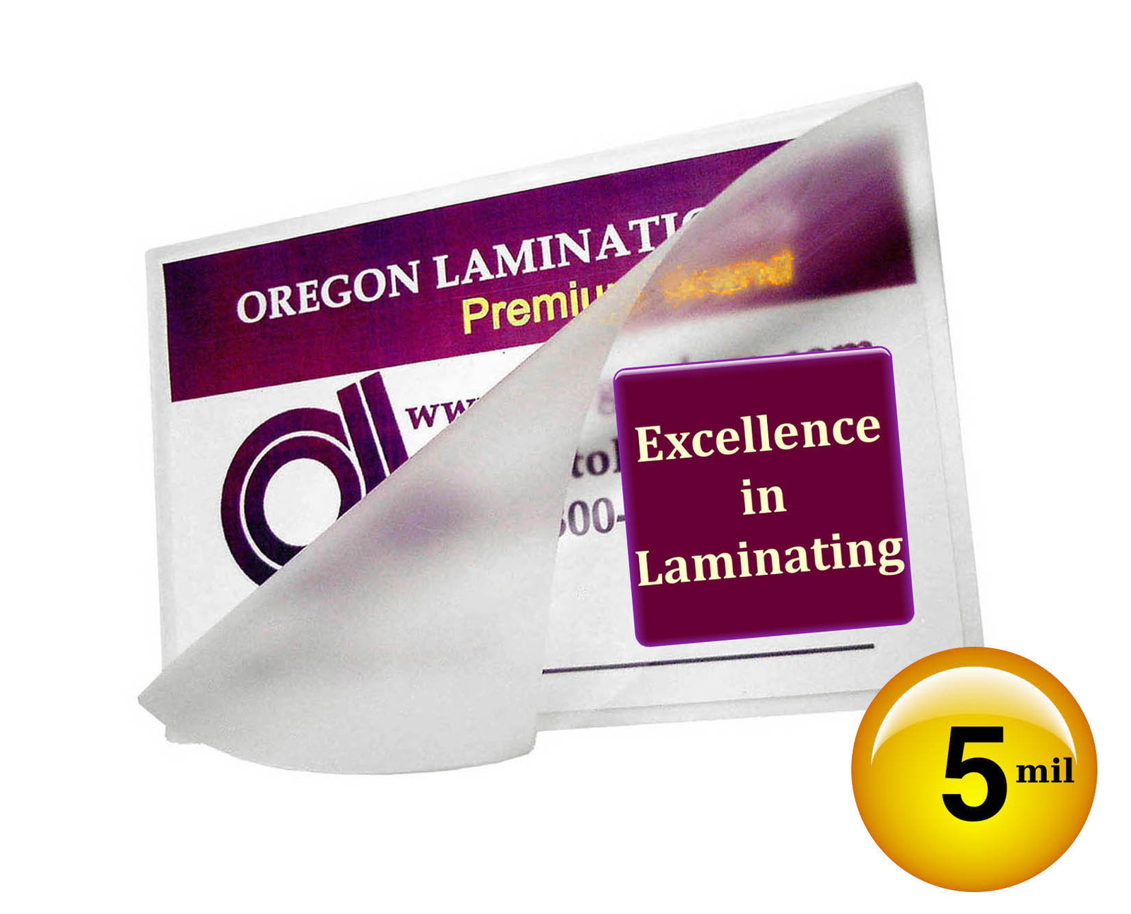 Hot Laminating Pouches for Prayer Cards [50/pk] 5 Mil 2-3/4 x 4-1/2, 2.75 x 4.5