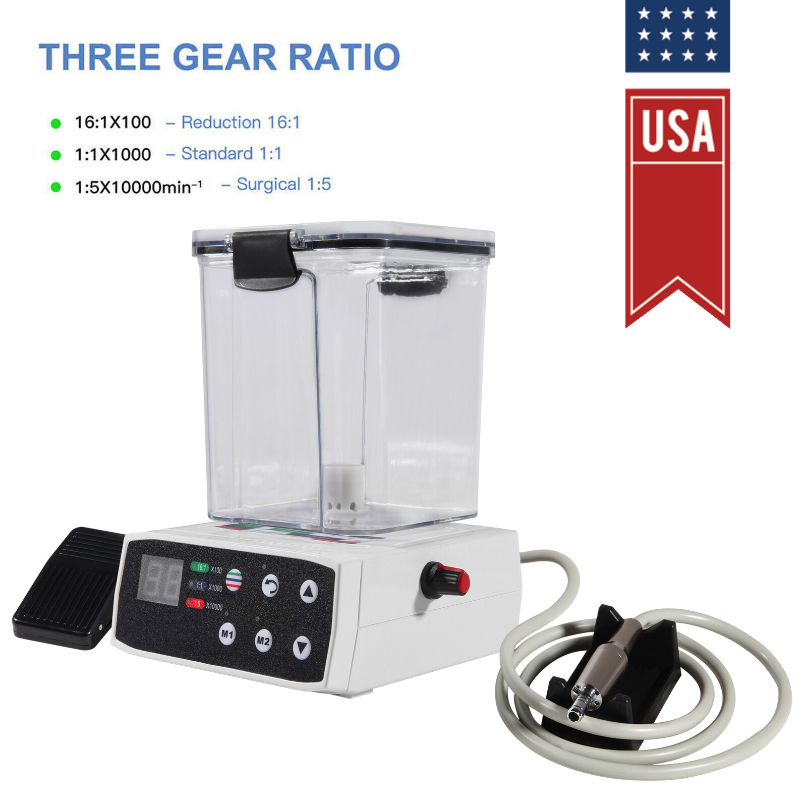 Electric Dental Motor w/ Water Tank (No 1:5 Handpiece)