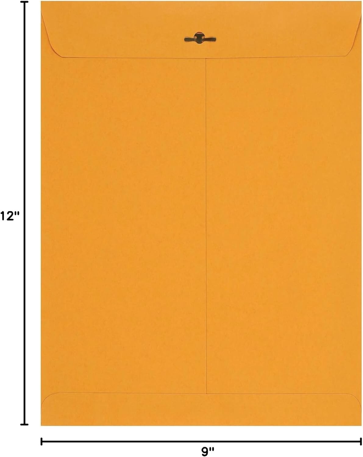 9 x 12-Inch Kraft Envelopes with Gummed Closure – 100-Pack, Perfect for Mailing
