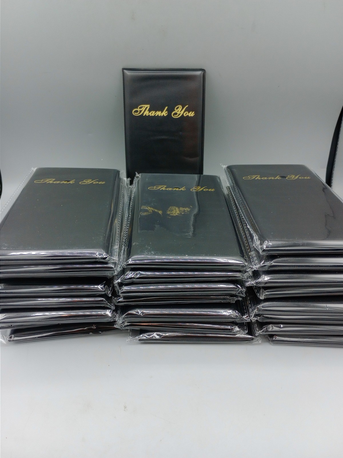 Restaurant Server Bill Book – Guest Check Card Holder Presenter 24 Pack – Black