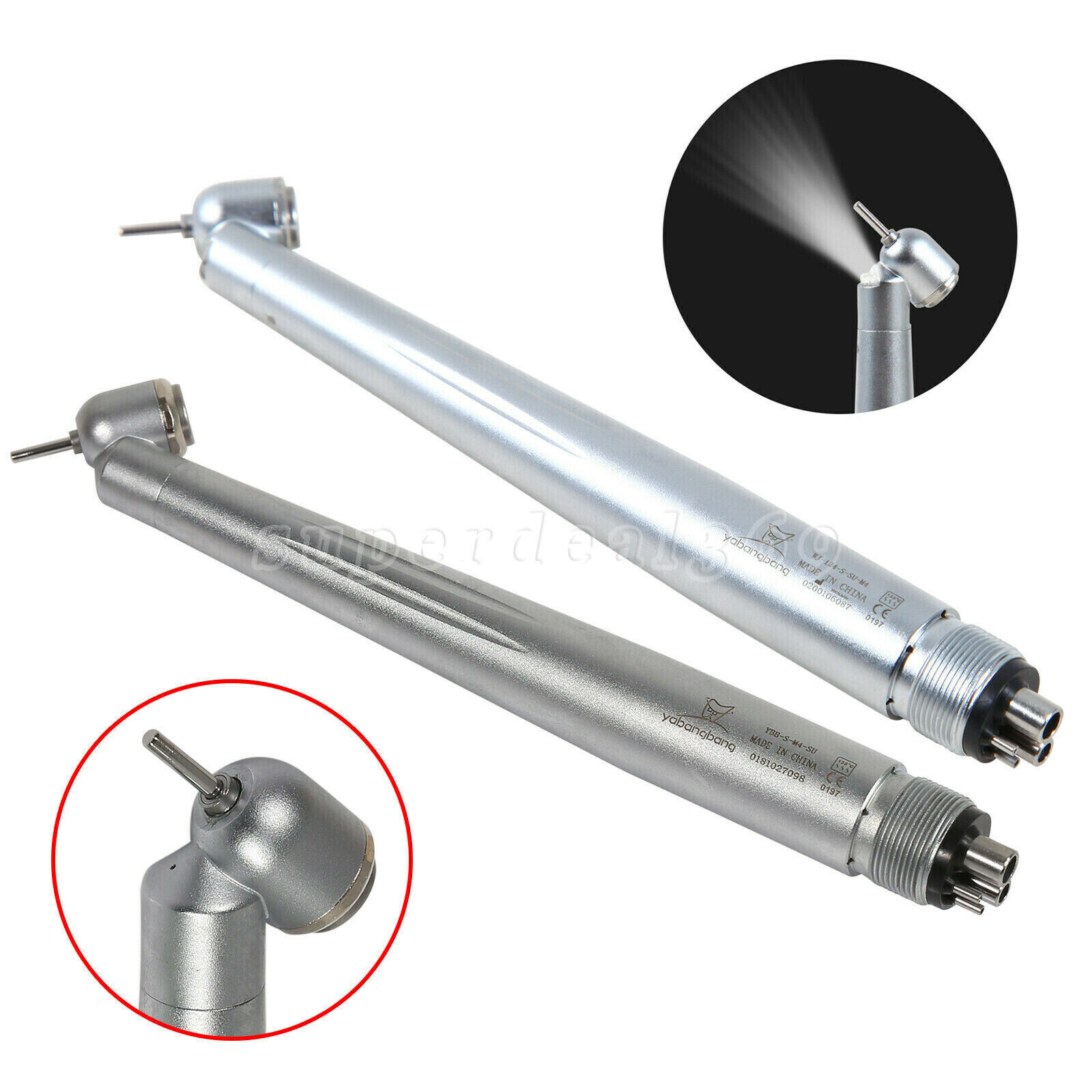 Dental Surgical High Speed /LED Handpiece 45° Degree Turbine 2/4H Fit KAVO NSK