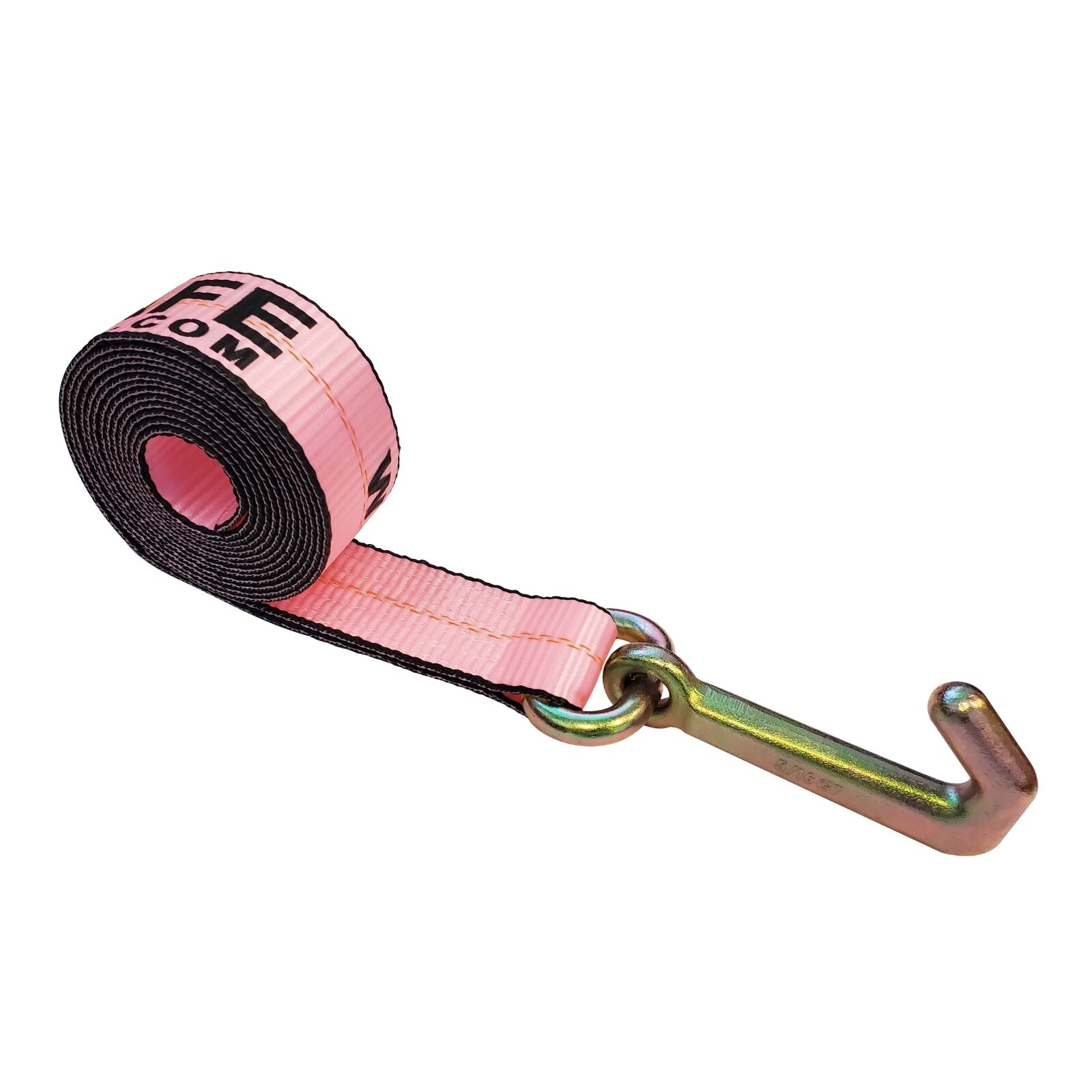 Heavy Duty G70 2″ x 10′ Mini J Hook Towing Trailer Wrecker Lasso Tie Down Strap