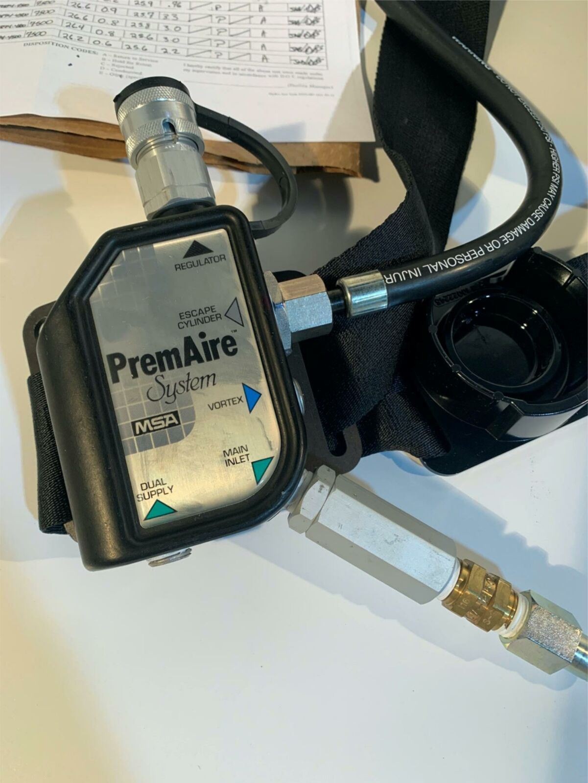 MSA 5-Min Air Carbon Cylinder PremAire Cadet Escape w/ULTRA ELITE Mask MED SCBA