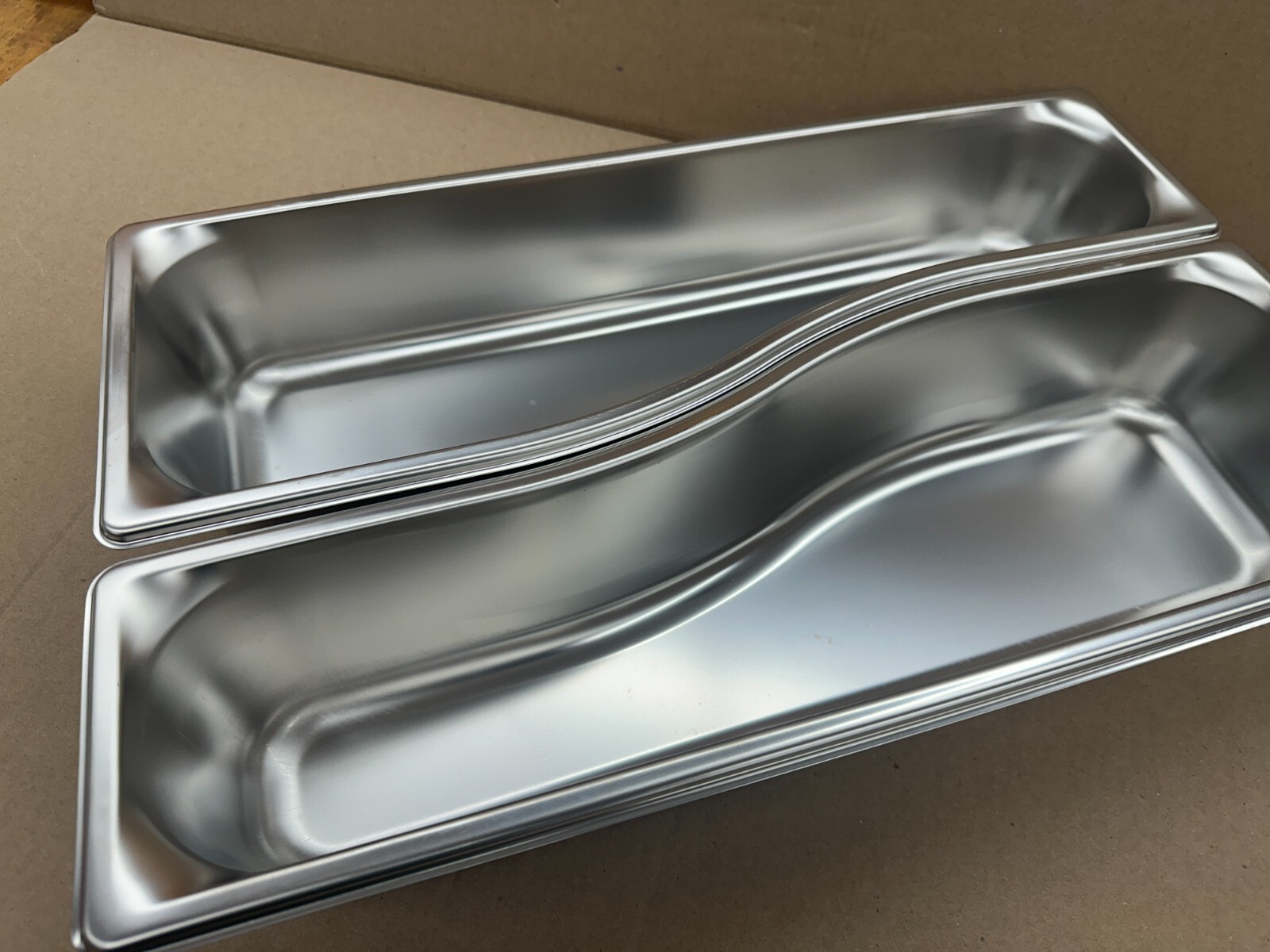 2 Vollrath Wild Pan 4″ Depth Stainless Steel Full Pan Size Restaurant NSF
