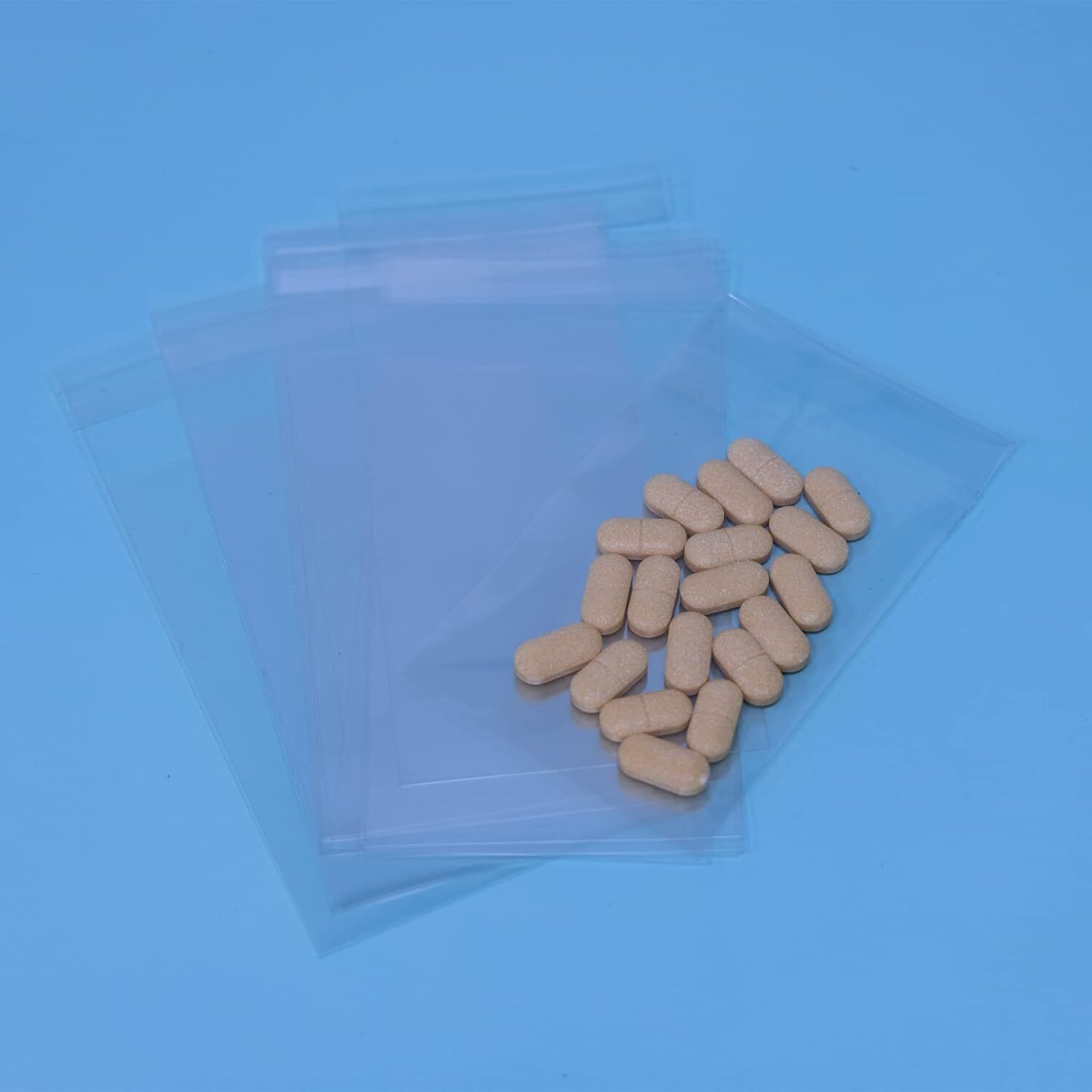 200 Clear Cellophane Bags 3X5 Inch Self Adhesive Eco Friendly 1.4 Mil Thick