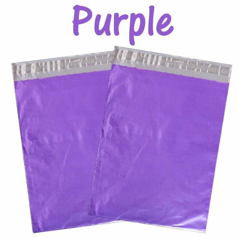 7.5 x 10.5″- 6 Beautiful Colors! Colored Flat Poly Mailers, Self Sealing Mailers