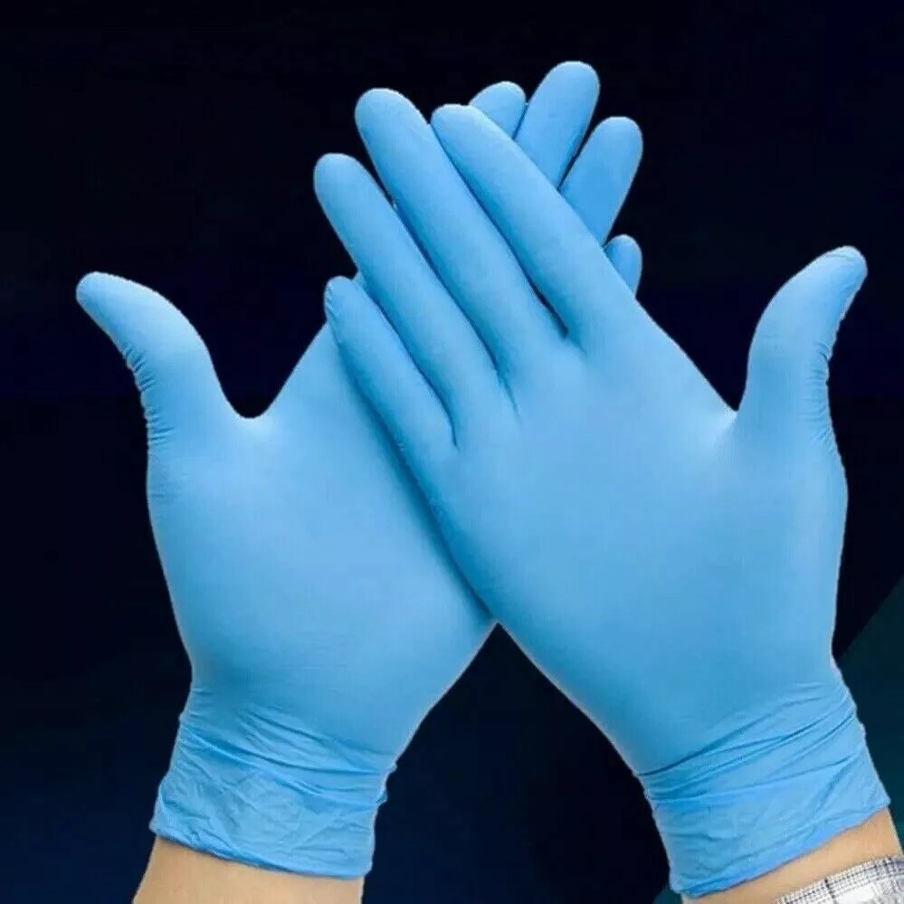 BLUE Nitrile Exam Glove 4 Mil Latex&Powder Free S/M/ L/ XL Size 1000 Pcs Gloves