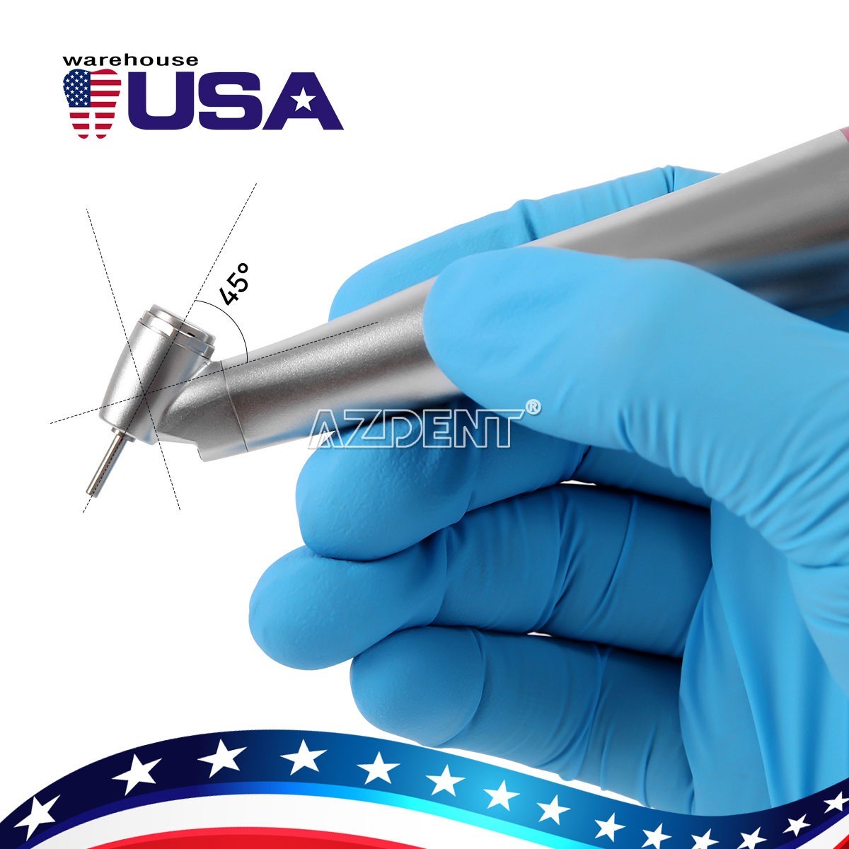 AZDENT Dental LED Electric Micro Motor / LED 1:1 1:5 1:4.2 Increasing Handpiece
