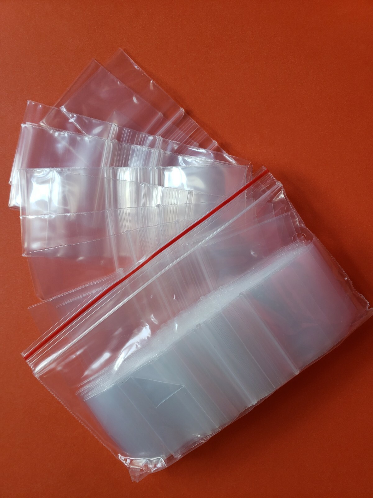 Clear Reclosable Mini Zip Seal Plastic Bags 2Mil Small 1.5″x1.5″ Top Lock Baggie