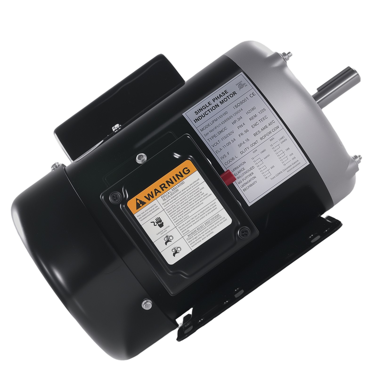 3/4 HP Electric Motor 1725RPM 56 Frame 1-Phase 5/8″ Keyed Shaft 115/230V
