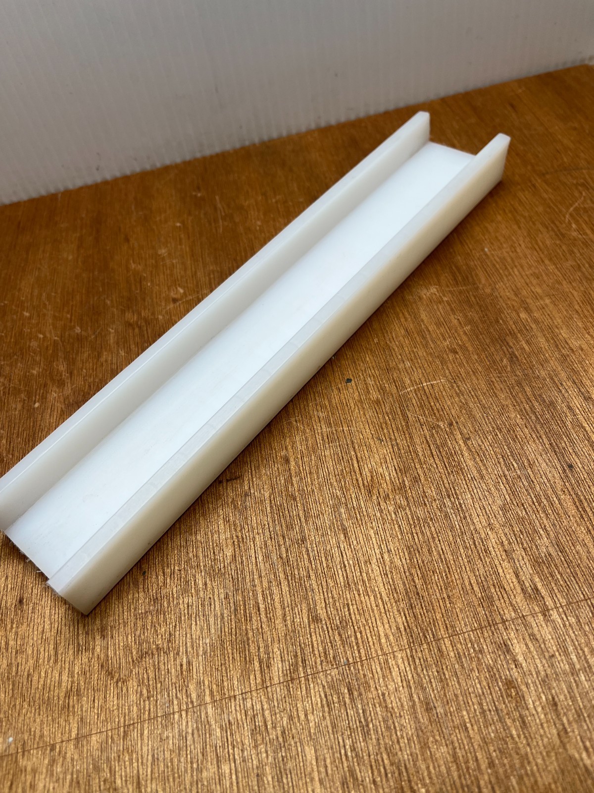2″ W X 1″ Leg X 11″ Length 1-1/2″ Inside White UHMW Polyethylene U-Channel USA