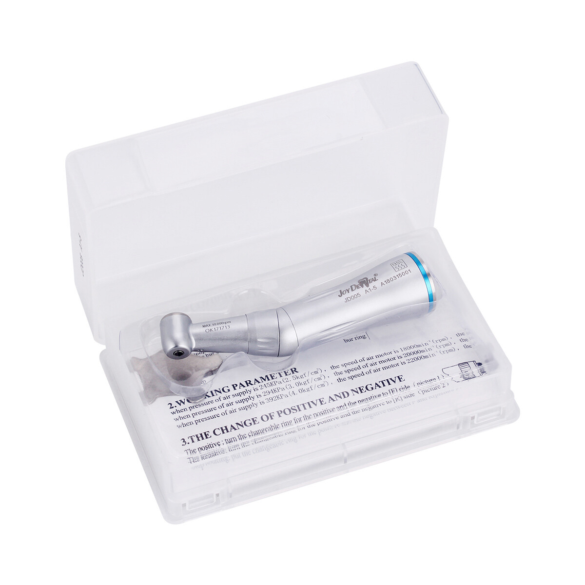 Dental Low Speed Internal Water Spray Pipe Contra Angle Handpiece