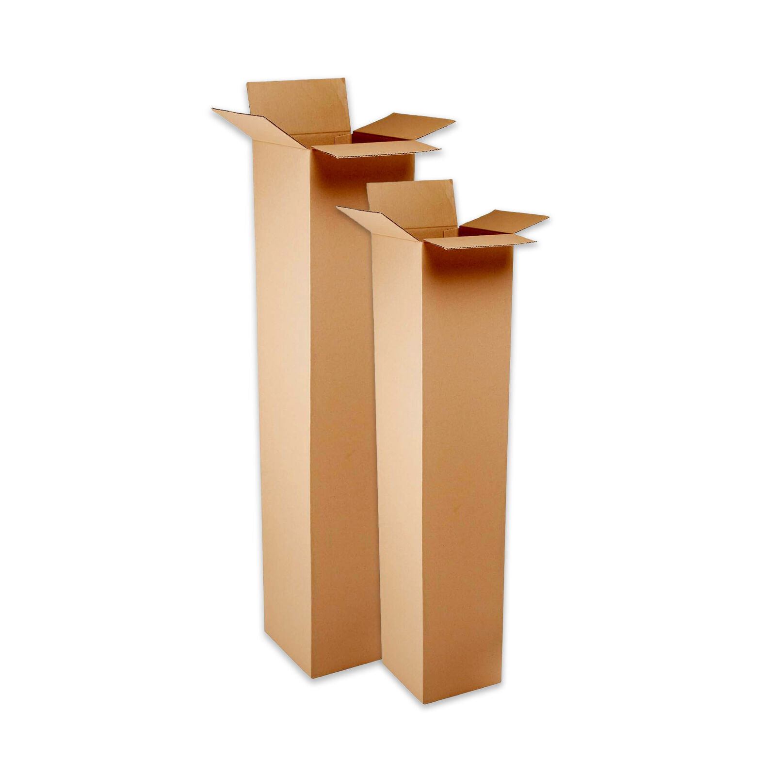 4 x 4 x 38″ Tall Corrugated Boxes ECT-32 Brown Shipping/Moving Boxes 25/Bundle