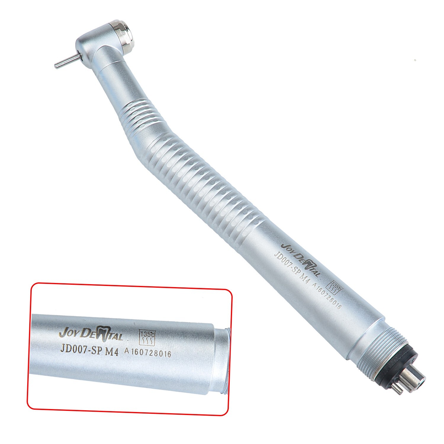 Dental High Speed Handpiece Standard Head Push Button 4 Hole Joydental USA
