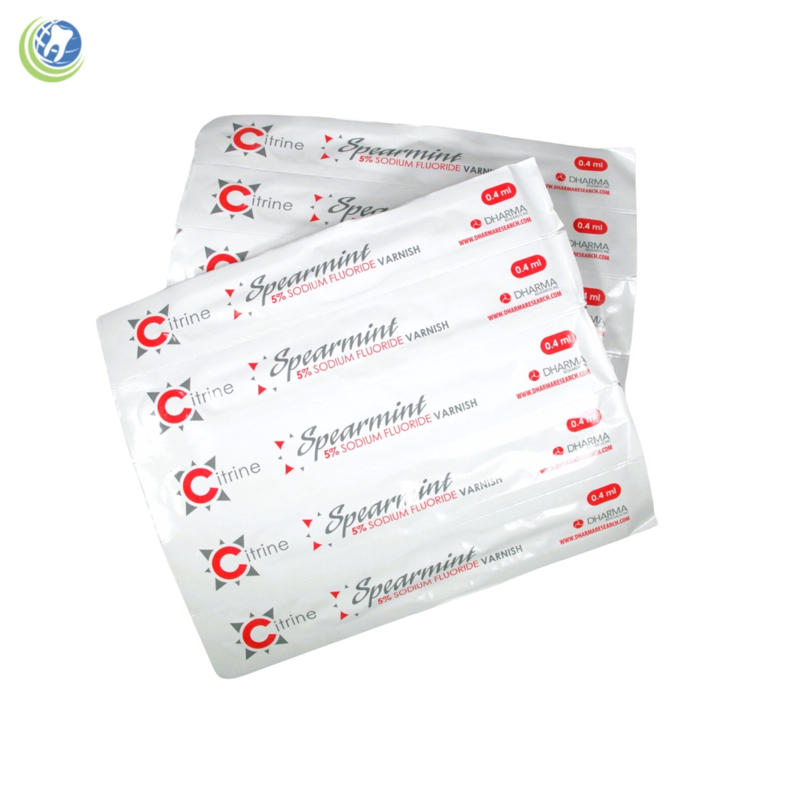 CITRINE FLUORIDE VARNISH 5% Spearmint Flavor with TCP 50 Unit-dose Pack DHARMA