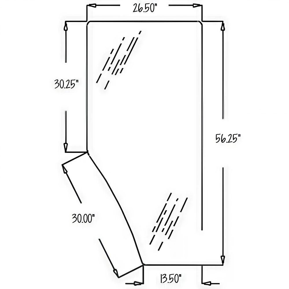 AML169103 Door Glass – Right Hand