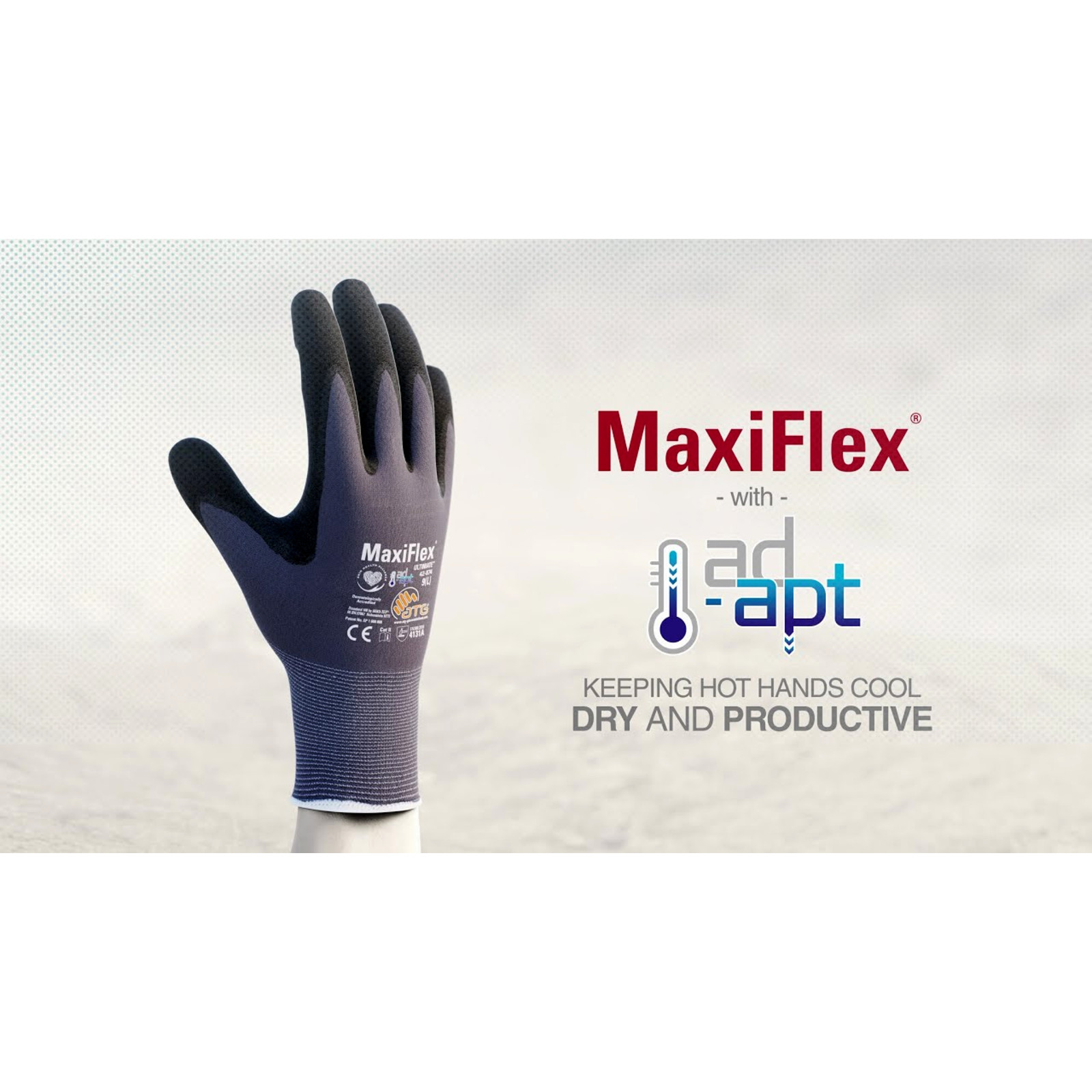 MaxiFlex 34-874 Ultimate Gloves Black Nylon/Nitrile – Industrial Work Gloves