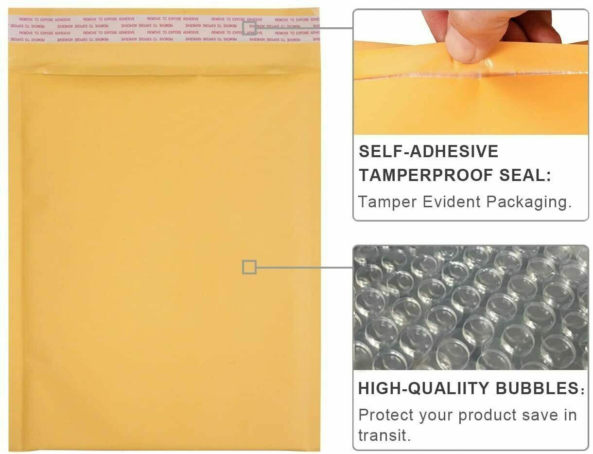 #5 10.5×16 Usable space 10.5″x 15″ Bubble Mailer Padded Envelopes