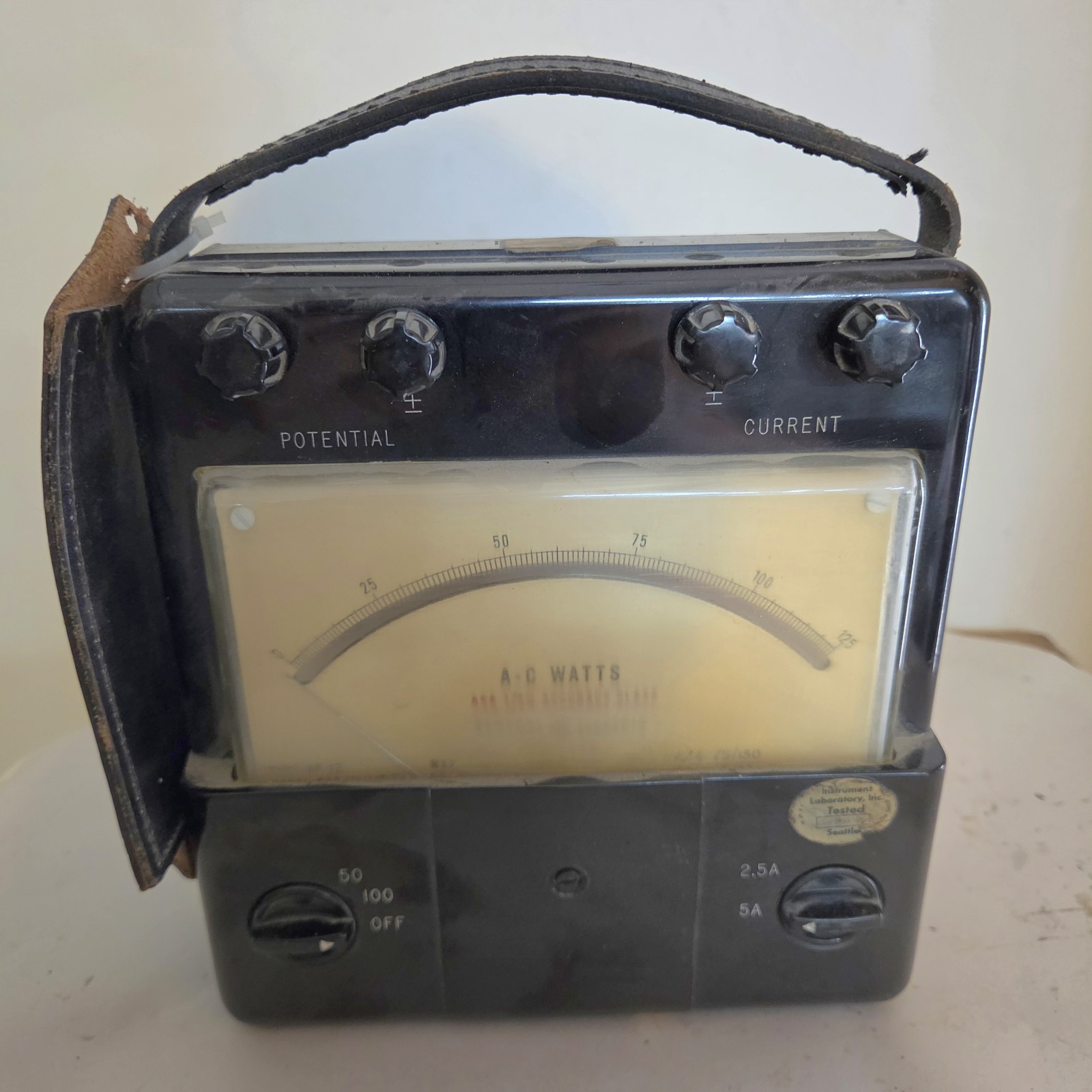 Vintage -General Electric Single Phase Watt Meter, Type AP-12