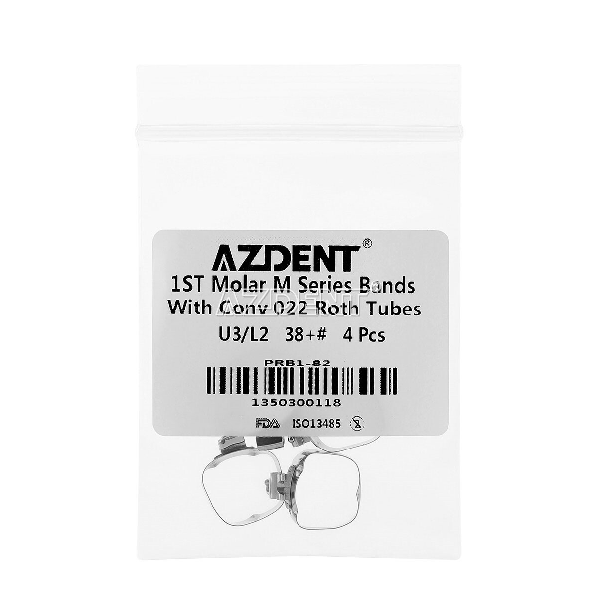 Dental Orthodontic Buccal Tube Bands Roth 022 Convertible U/3 L/2 For 1st Molar