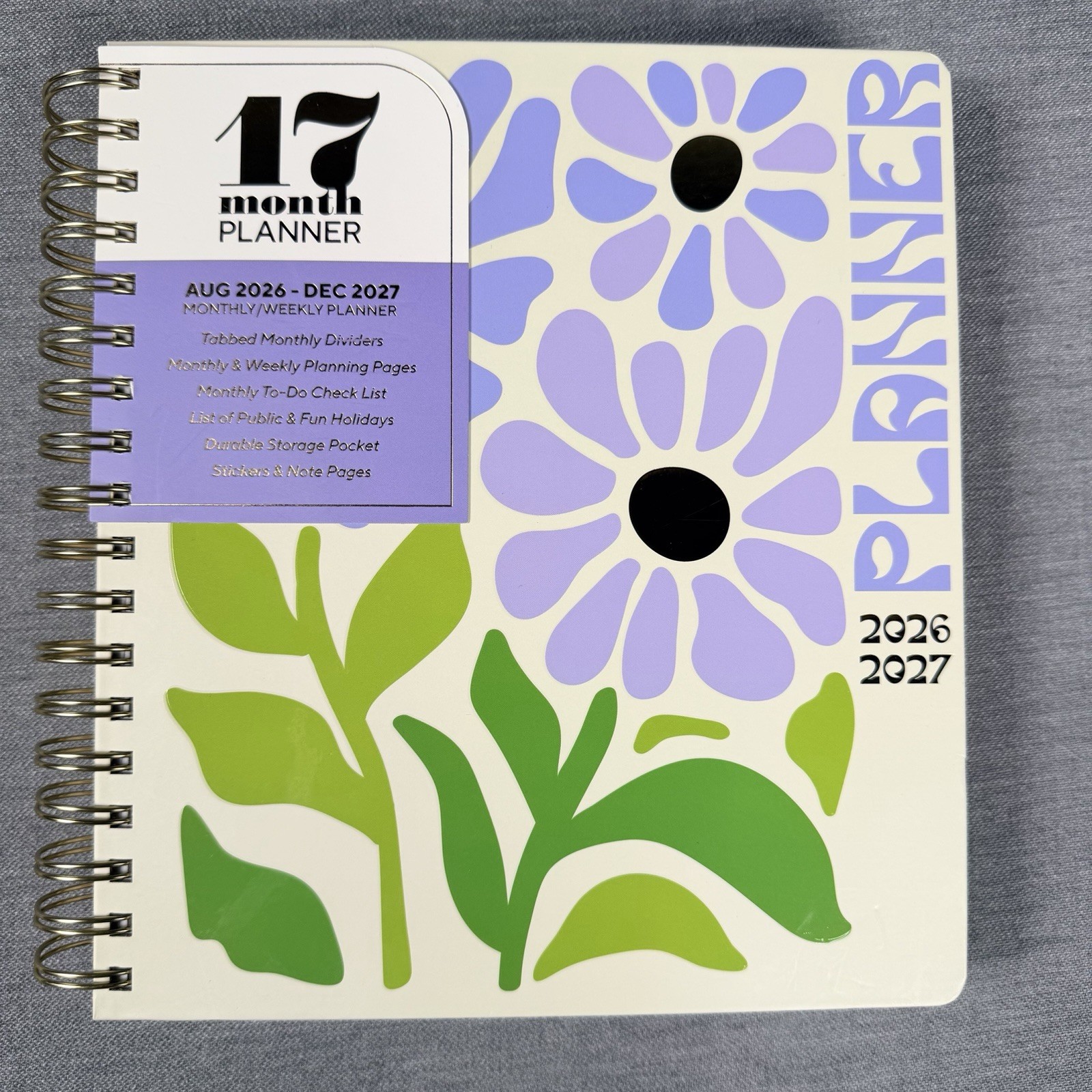 Creative Expert 17 Month Planner AUG 2026 – DEC 2027 Monthly/Weekly Planner