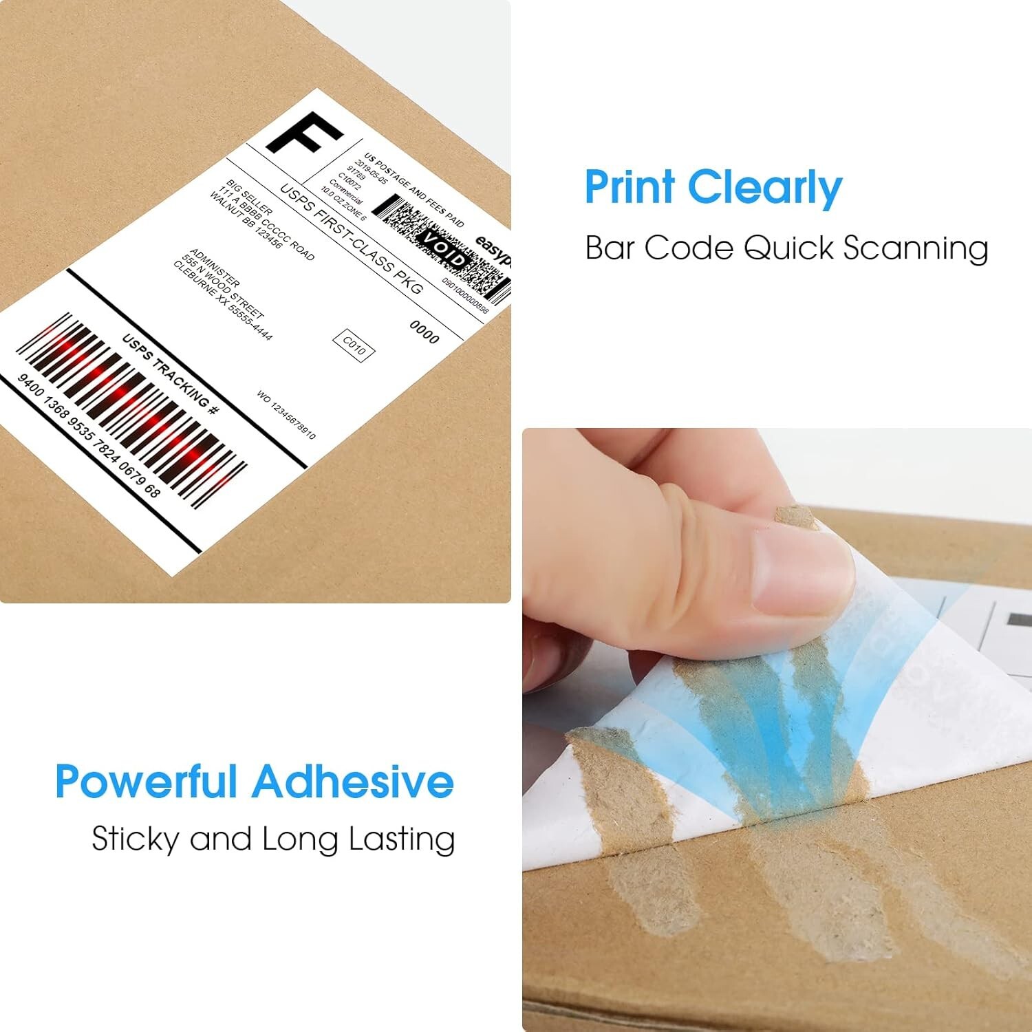 4X6 Inch Shipping Address Labels,For Inkjet or Laser Printer, USPS Mailing Shipp