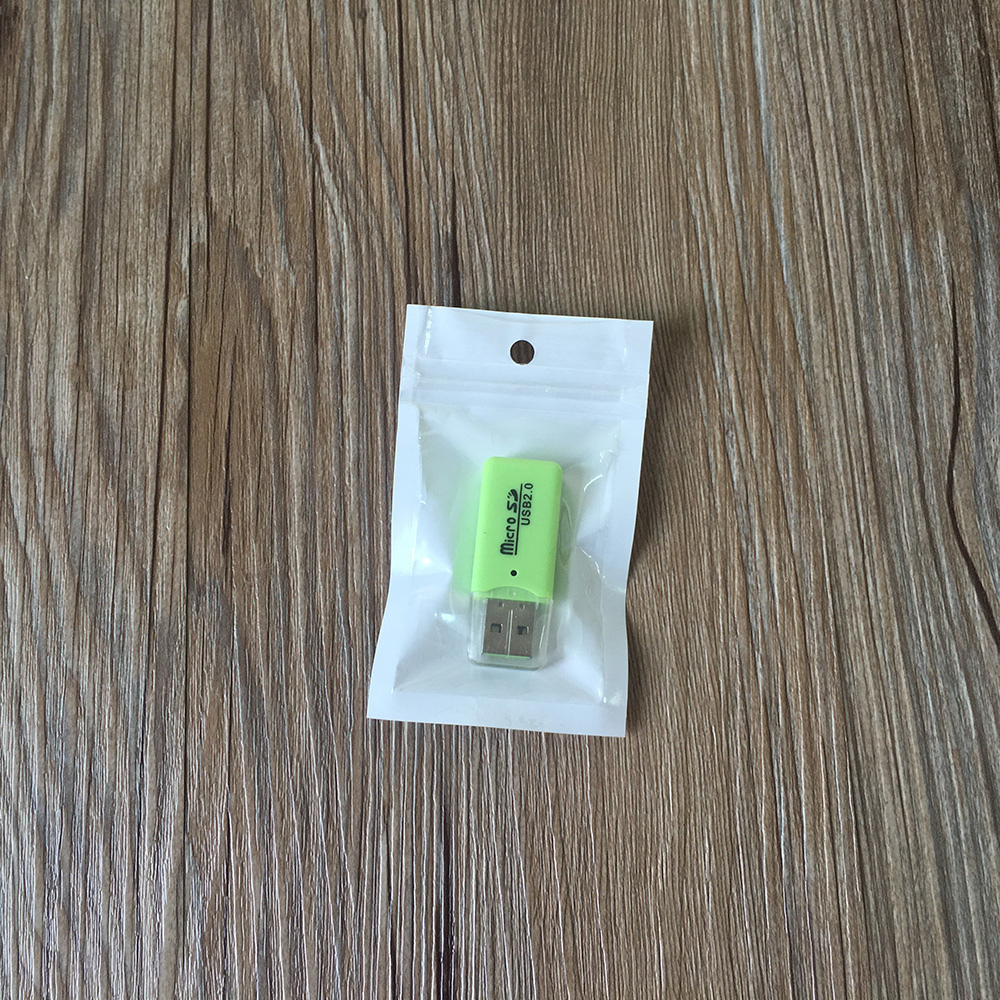 Seal White Clear Plastic Bags Resealable Hang Hole Pouch For Accessory