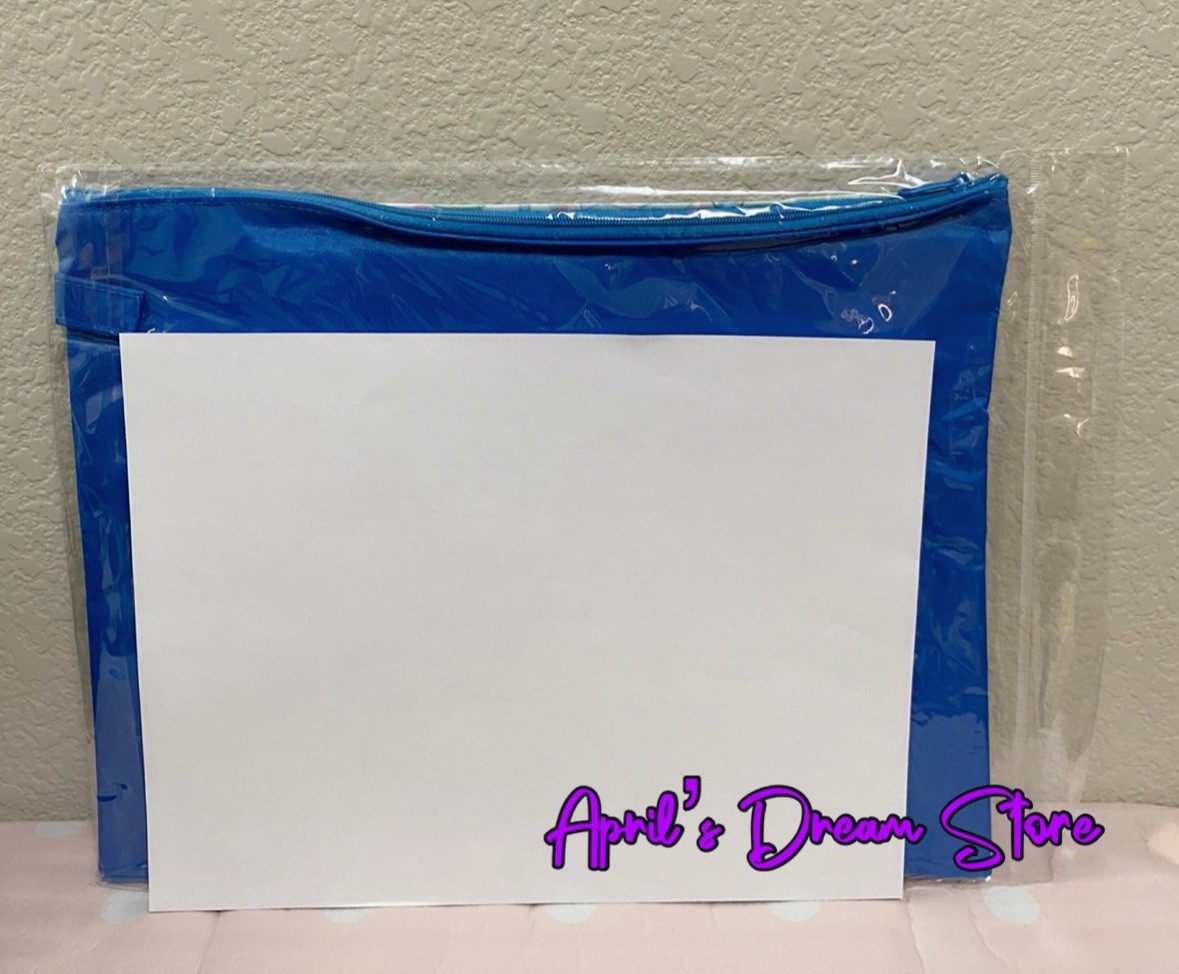 Aloha Stitch Ice Cream Single Zipper Pouch File Pocket Folder Storage Bag