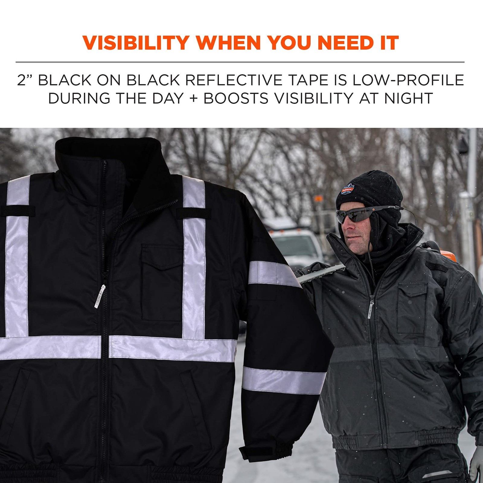 unisex adult Non-certified Hi-vis – Non Certified Hi Vis Bomber Jacket Quilte…