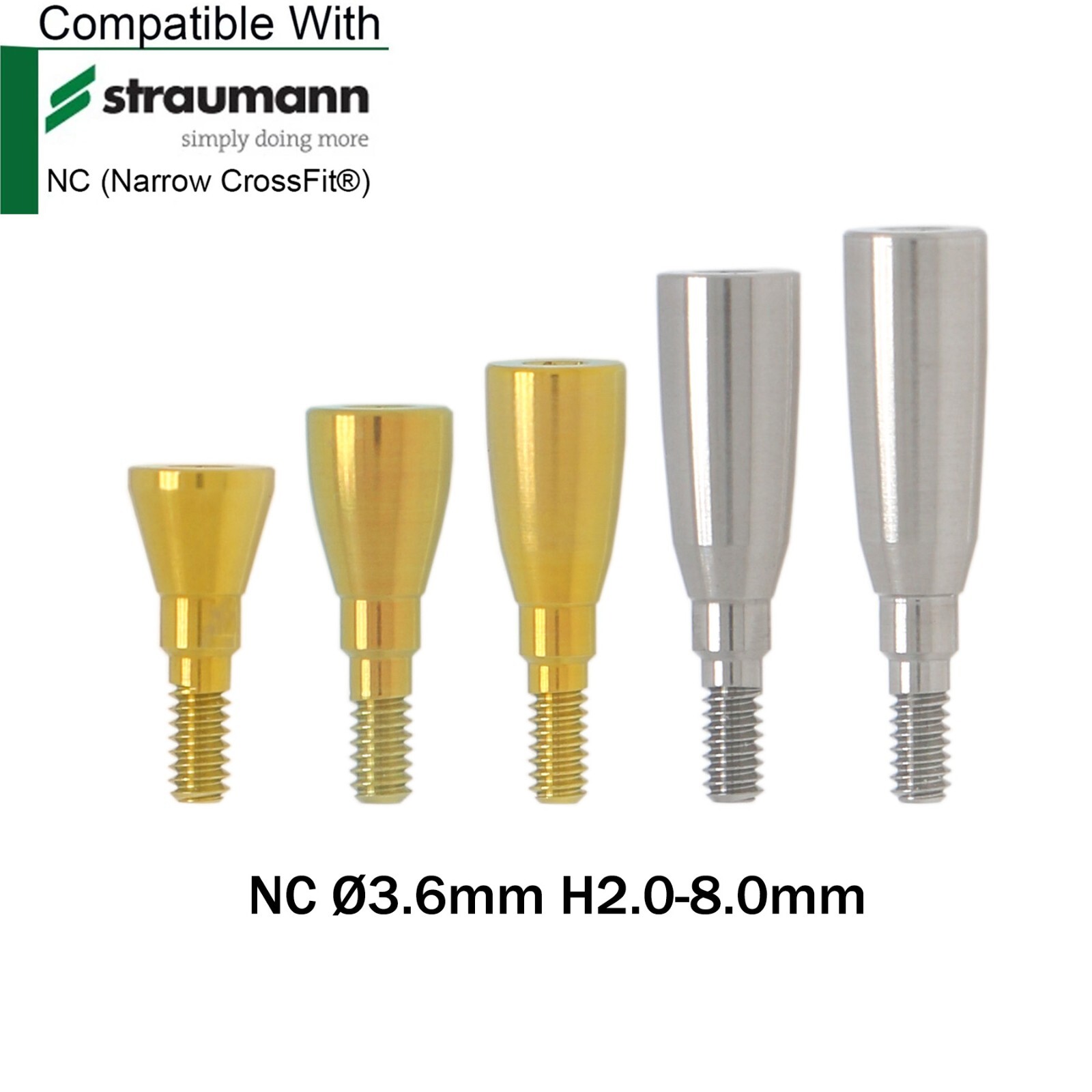 Dental NC Healing Abutment Healing Closure Caps Fits Straumann ITl BL/BLT