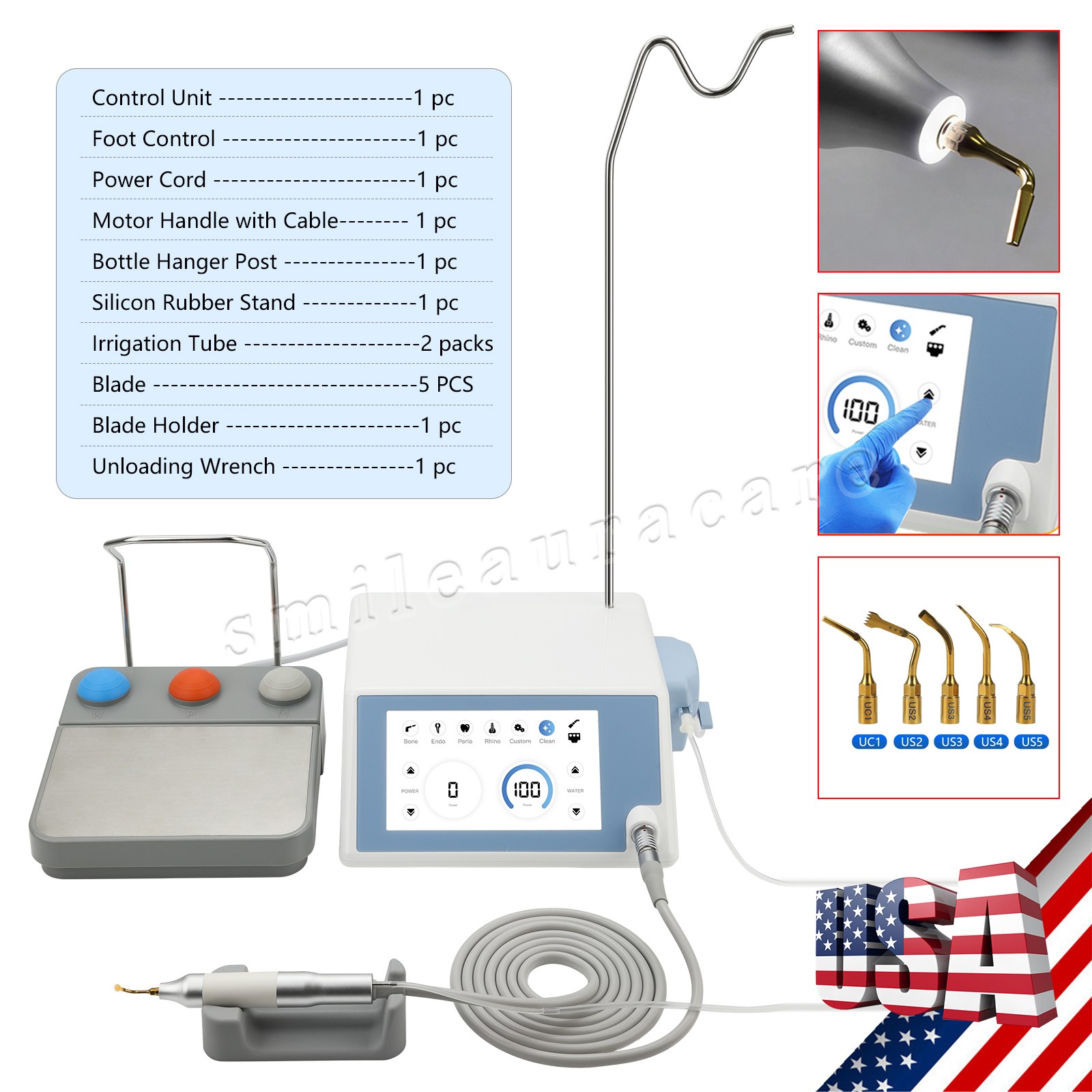 Dental Piezo Surgery Bone Cutter Ultrasonic Bone Piezosurgery Surgical Motor