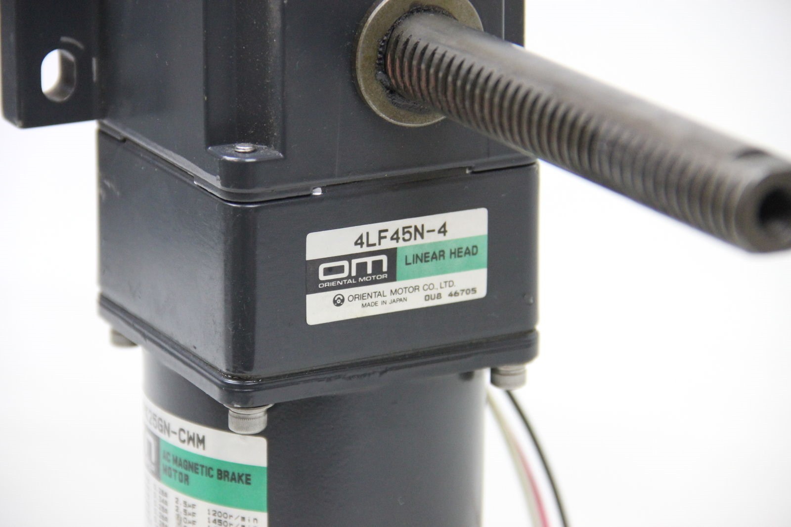 Oriental Motor 4RK25GN-CWM Magnetic Brake Motor with 4LF45N-4 Linear Head – USED