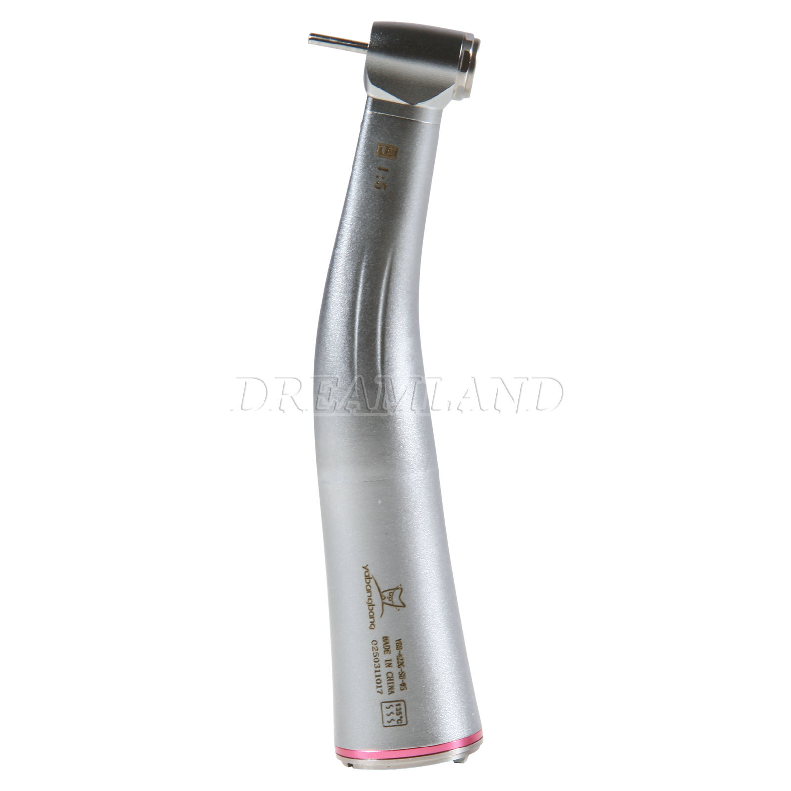 Dental LED 1:5 increasing fiber optic Handpiece Contra Angle slow speed