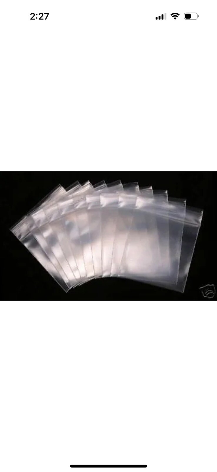 1000 Zip Seal Bags 2mil Square Clear Poly 2×2 Small Baggies 2″ x 2″ Reclosable