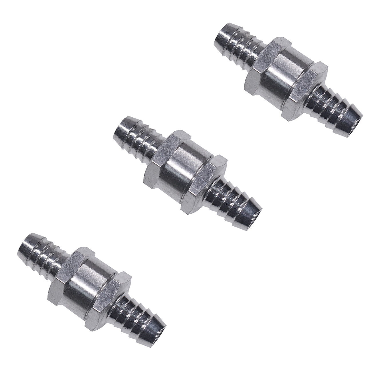 3pcs 10mm 3/8″ Non-Return One Way Air Fuel Oil Check Valve Diesel Gas Chrome
