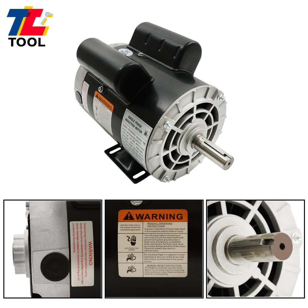 5HP 56HZ SPL Air Compressor Motor 3450 RPM Single Phase Electric Motor 230V 7/8″