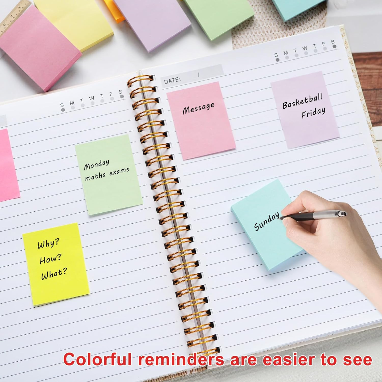 36 Pack Sticky Notes 1.5X2 in Post, 2160 Sheets Post Small Self Sticky Notes Pad