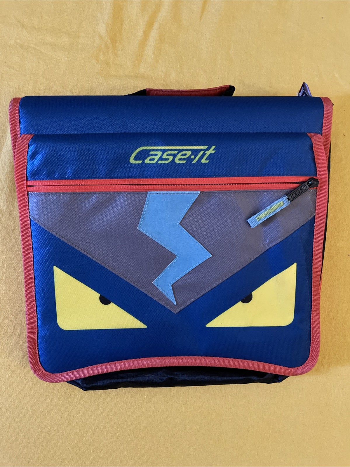 NWT Case-it Monsters The Flip Top 3-Ring Zipper Binder 2″ Capacity Book