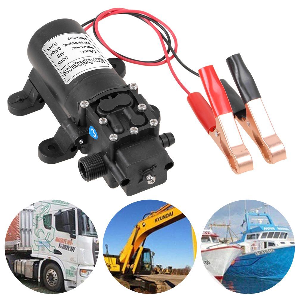 12V 5L/min Electric Fuel Transfer Pump Engine Oil Kerosene Car Tractor Truck US
